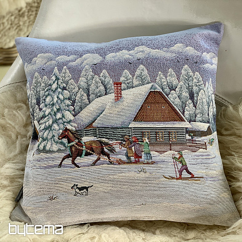 Weihnachts-Wandteppichbezug WINTERREITEN