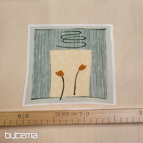 BEMALTER TULIP-Vorhang