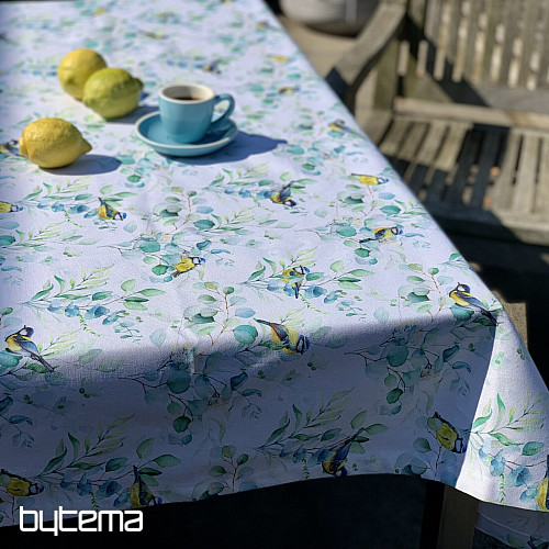 VÖGEL AUF EINEM Zweig Tischdecke und Schal