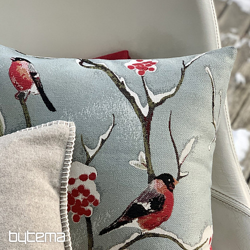 Luxuskissen HÍL graublau