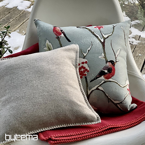 Luxuskissen HÍL graublau