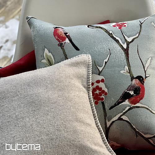 Luxuskissen HÍL graublau