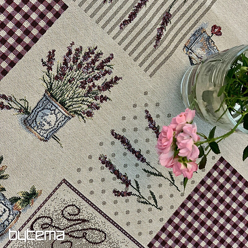 Gobelin-Tischdecke und Schal BLUMEN AUS DER PROVENCE