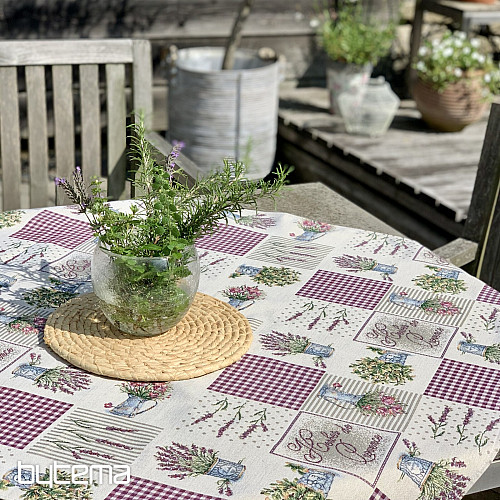 Gobelin-Tischdecke und Schal BLUMEN AUS DER PROVENCE