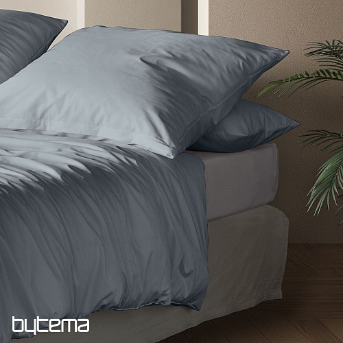 IRISETTE Luxus Baumwollsatin PARIS 8000-20 BLAU-GRAU