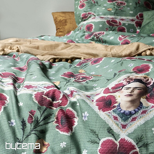 IRISETTE luxuriöser Baumwollsatin FRIDA KAHLO – POPPIES