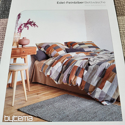 Flanellbettwäsche IRISETTE KOALA 8534-50 braungrau
