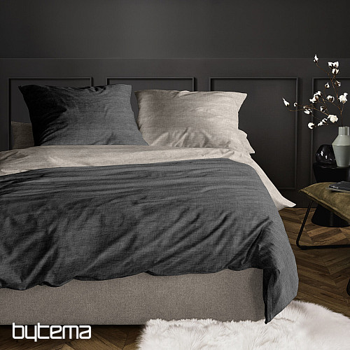 IRISETTE Luxus-Baumwollsatin WAVE 8557-11 Anthrazit