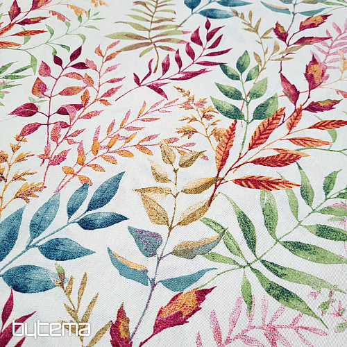 Dekostoff MARACAIBO bunte Blätter