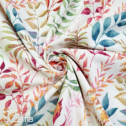 Dekostoff MARACAIBO bunte Blätter