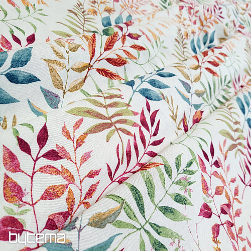 Dekostoff MARACAIBO bunte Blätter