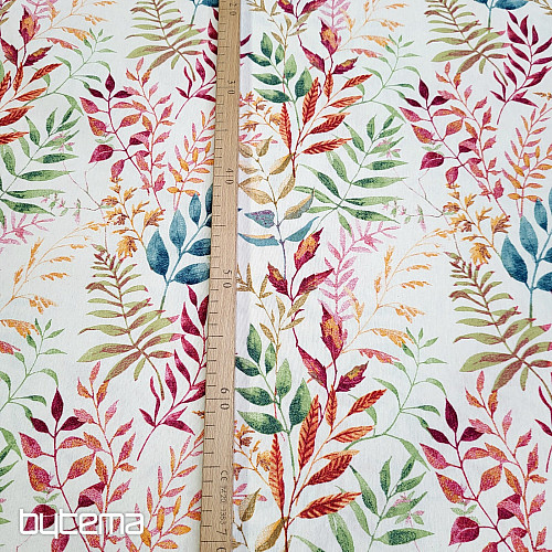 Dekostoff MARACAIBO bunte Blätter