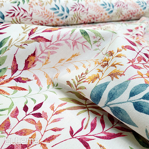 Dekostoff MARACAIBO bunte Blätter