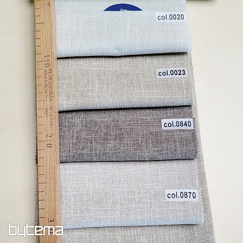 Luxuriöser einfarbiger Designer-Dekostoff GERSTER 77049/840 BRAUN GRAU