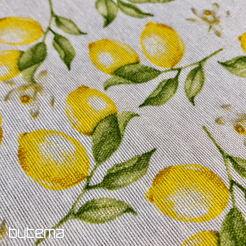 Tischdecke und Schal ZITRONENFREUDE