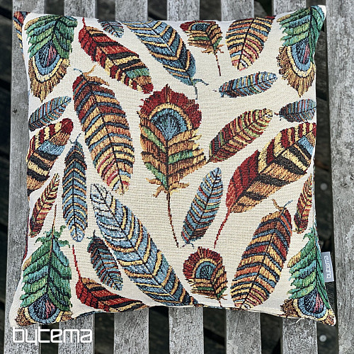 Gobelin-Kissenbezug FEDERBEIGE