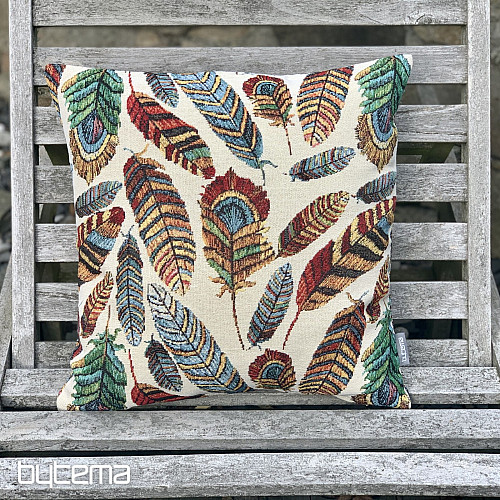 Gobelin-Kissenbezug FEDERBEIGE