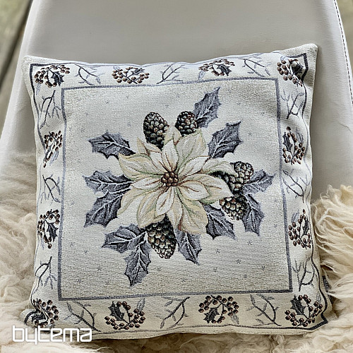 Weihnachtlicher Gobelinbezug SILBERNER STERN