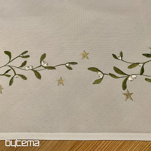 Tischdecke ZWEIGE Mistel bestickt