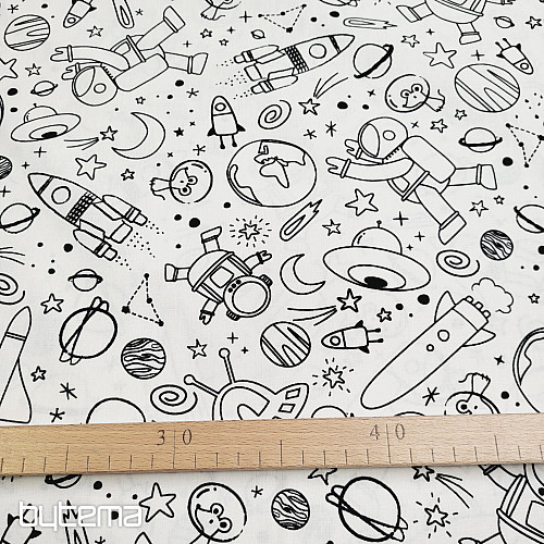 Stoff zum Bemalen von SPACE