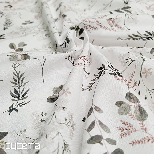 Baumwollstoff FINE TWIGS beige