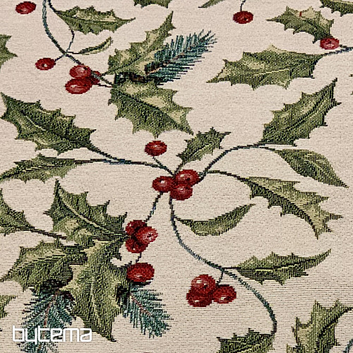 Gobelin-Tischdecke und Schal CHRISTMAS HOLLY