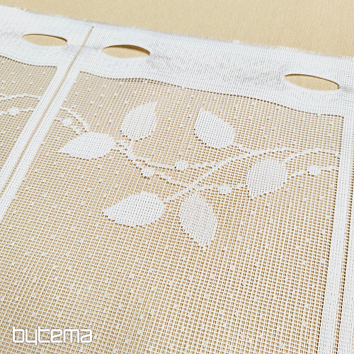 Jacquard-Buntglasvorhang HERBSTBLÄTTER