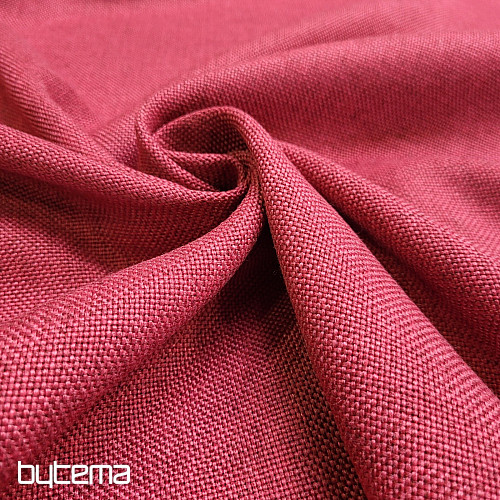 Einfarbiger Designer-Dekostoff ALBA 2/15 ROT