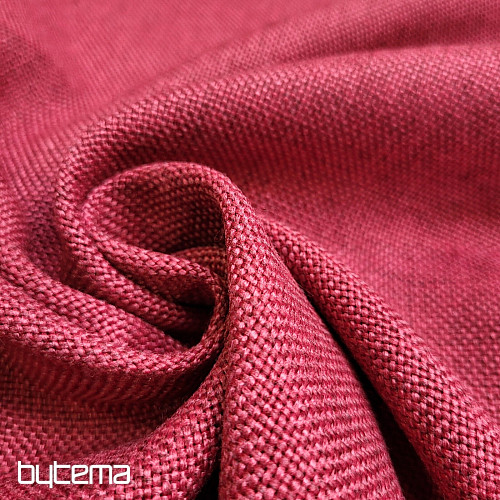 Einfarbiger Designer-Dekostoff ALBA 2/15 ROT