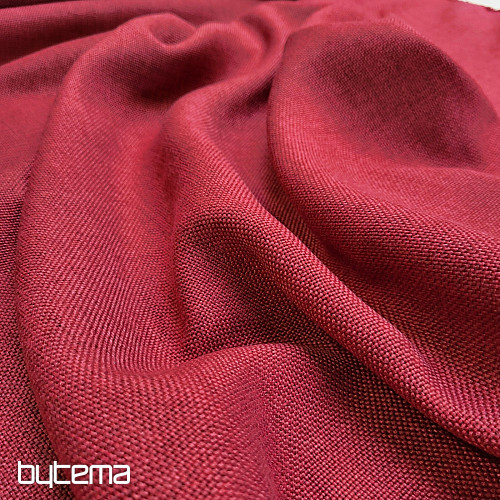 Einfarbiger Designer-Dekostoff ALBA 2/15 ROT