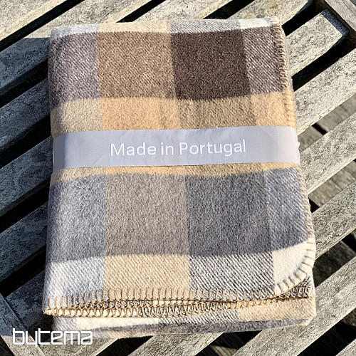 Decke BEIGE CHECK