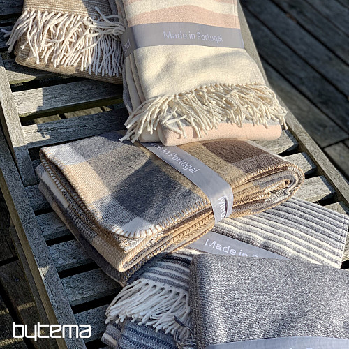 Decke BEIGE CHECK