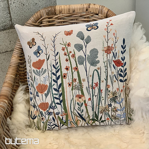 Gobelin-Kissenbezug WILD WIESE beige