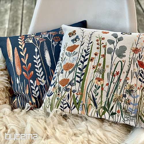 Gobelin-Kissenbezug WILD WIESE beige