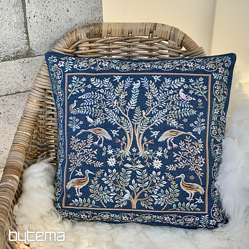 Gobelin-Kissenbezug WILLIAM MORRIS blau