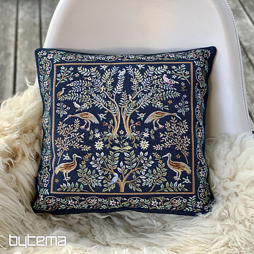 Gobelin-Kissenbezug WILLIAM MORRIS blau