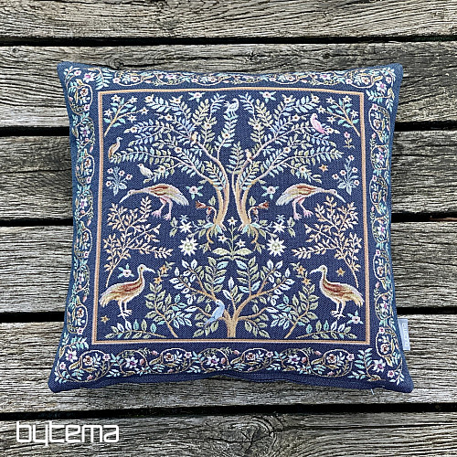 Gobelin-Kissenbezug WILLIAM MORRIS blau