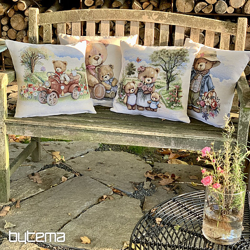 Gobelin-Kissenbezug TEDDY-FRÜHLING