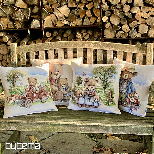Gobelin-Kissenbezug MISS BEAR