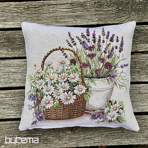 Gobelin-Kissenbezug BEAUTY IN A BASKET
