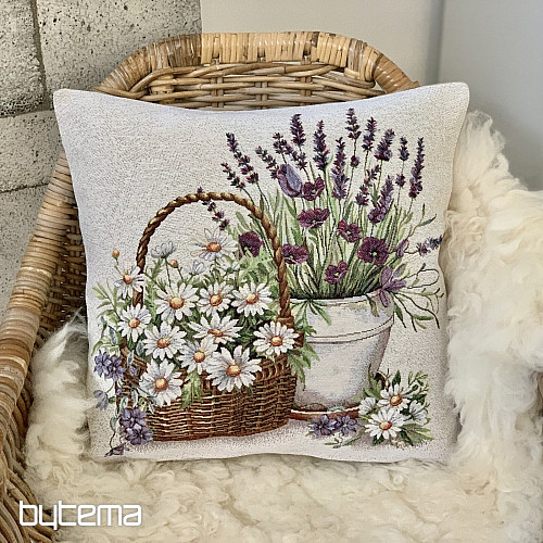 Gobelin-Kissenbezug BEAUTY IN A BASKET