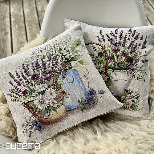 Gobelin-Kissenbezug BEAUTY IN A BASKET