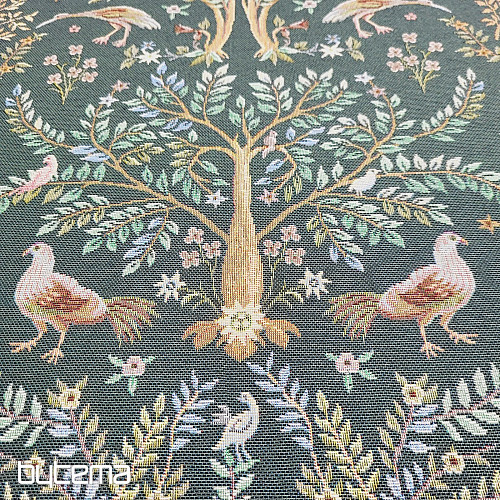 Gobelinstoff WILLIAM MORRIS grün