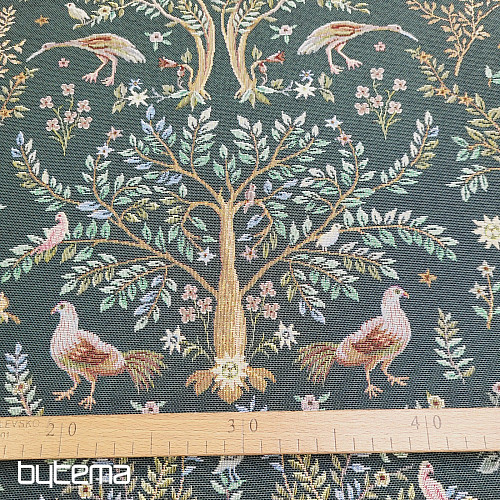 Gobelinstoff WILLIAM MORRIS grün