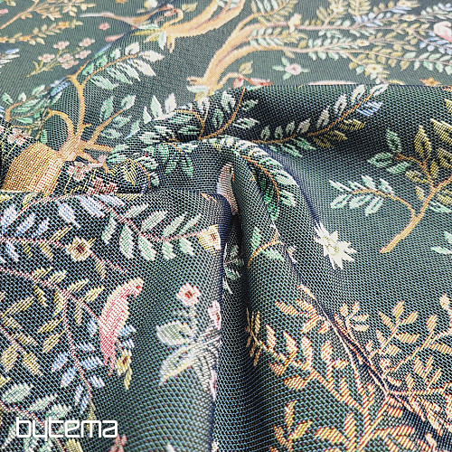 Gobelinstoff WILLIAM MORRIS grün