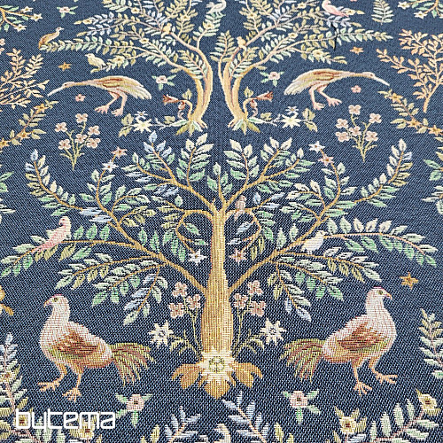 Gobelinstoff WILLIAM MORRIS blau