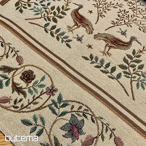 Gobelin-Tischdecke und Schal WILLIAM MORRIS beige