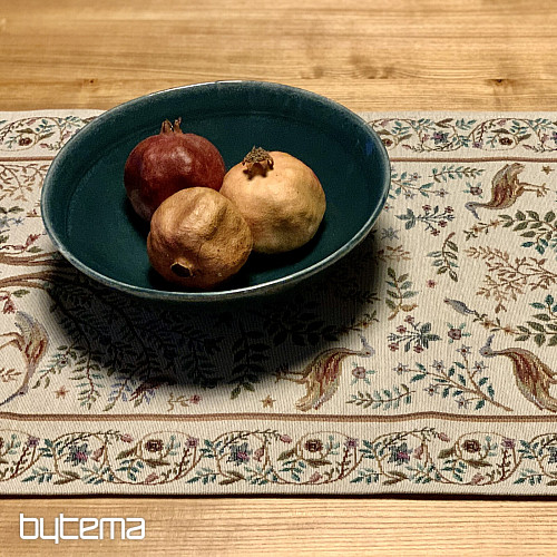 Gobelin-Tischdecke und Schal WILLIAM MORRIS beige