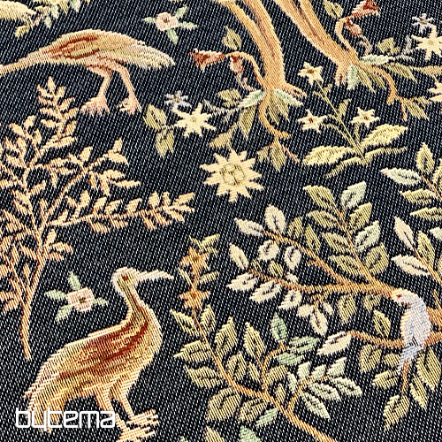 Gobelin-Tischdecke und Schal WILLIAM MORRIS blau