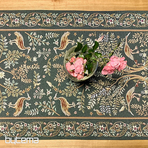 Gobelin-Tischdecke und Schal WILLIAM MORRIS grün